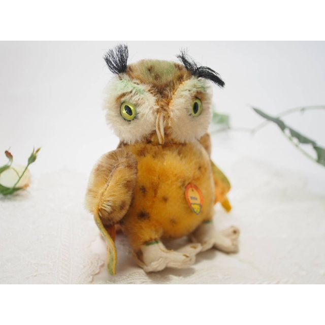 Steiff(シュタイフ)のシュタイフ★Owl Wittie 14cm オールID完品★フクロウのウィッティ ハンドメイドのぬいぐるみ/人形(ぬいぐるみ)の商品写真