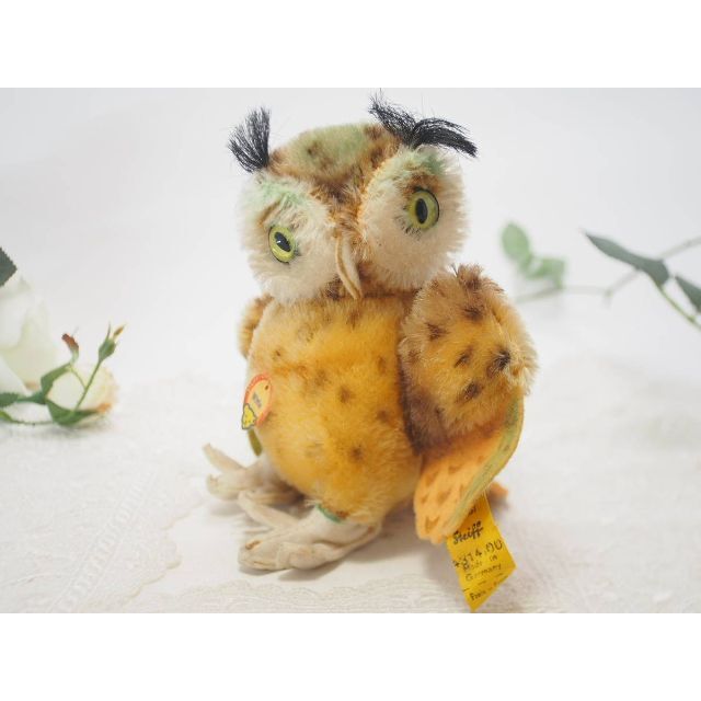 Steiff(シュタイフ)のシュタイフ★Owl Wittie 14cm オールID完品★フクロウのウィッティ ハンドメイドのぬいぐるみ/人形(ぬいぐるみ)の商品写真