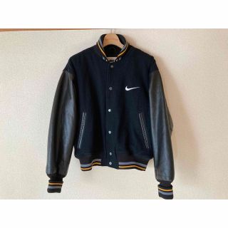 激レア/90s/NIKE/AIR JORDAN/レザー/スタジャン/黒白赤/M