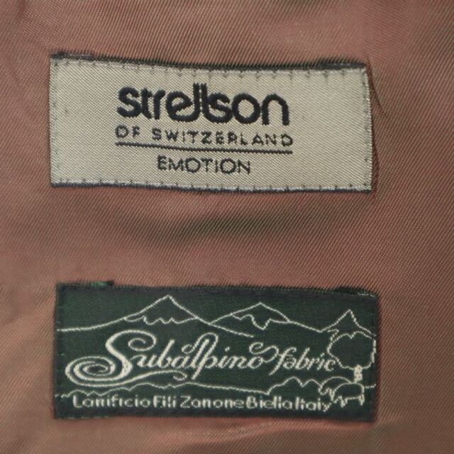 ストレルソン チェック柄 テーラードジャケット 赤×紺 strellson OF SWITZERLAND メンズ   【211028】 【PD】サイズ表記
