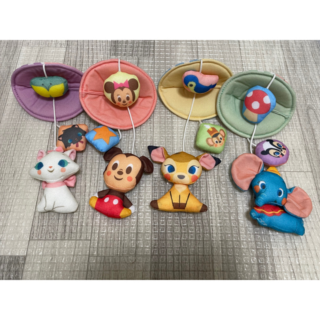 Disney(ディズニー)の【美品】ディズニー やわらかガラガラ　メリー　デラックスプラス キッズ/ベビー/マタニティのおもちゃ(オルゴールメリー/モービル)の商品写真