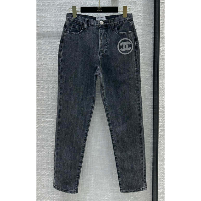 新品 シャネル 17C COCO ココマークボタン グラデーション デニム ...