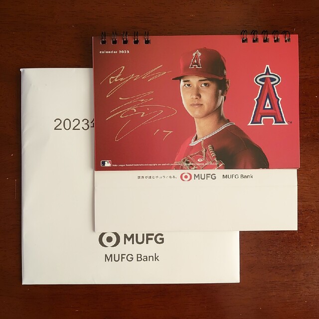 大谷翔平 × 三菱UFJ銀行 ローラーボール 2023年卓上カレンダー 大谷翔平 × 三菱UFJ銀行 ローラーボール 2023年卓上カレンダー