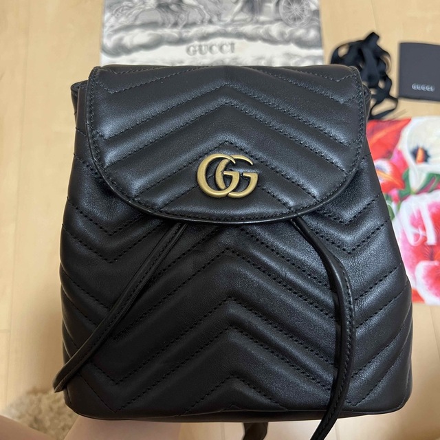 Gucci(グッチ)のmini様　専用ぺ－ジ　GUCCI  グッチ　チェーンバックパック　新品未使用 レディースのバッグ(リュック/バックパック)の商品写真