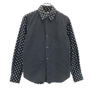 コムデギャルソン(COMME des GARCONS)のコムデギャルソン BLACK ドット 総柄 長袖 シャツ XS ブラック COMME des GARCONS レディース 【中古】  【210901】 メール便可(シャツ/ブラウス(半袖/袖なし))