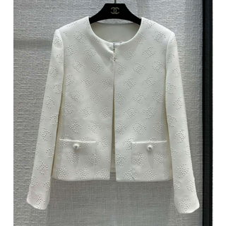 ☆CHANEL☆極美品☆カシミヤ100☆CCボタン☆バイカラー☆カーディガン ☆CHANEL☆極美品☆カシミヤ100☆CCボタン☆バイカラー☆カーディガン