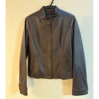 【お値引き】レザー　ライダース　美品　M-L(ライダースジャケット)