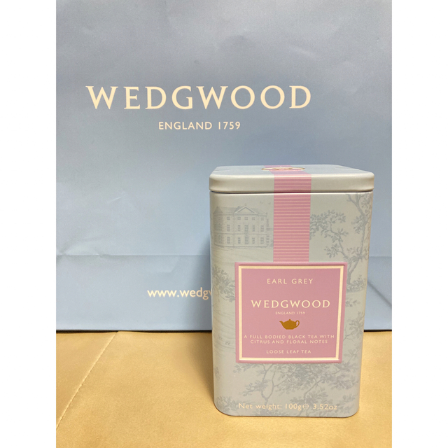 WEDGWOOD(ウェッジウッド)の新品未開封品 ウェッジウッド シグニチャー 紅茶 アールグレイ 缶 食品/飲料/酒の飲料(茶)の商品写真