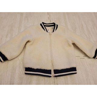 ベビーギャップ(babyGAP)のbabyGap アウター　ジャンパー　赤ちゃん　90cm　白　ベビー服　ホワイト(ジャケット/上着)