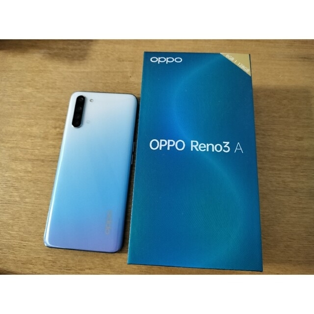 RENO3Aホワイト代表カラー(美品)OPPO SIMフリースマートフォン RENO3 A ホワイト