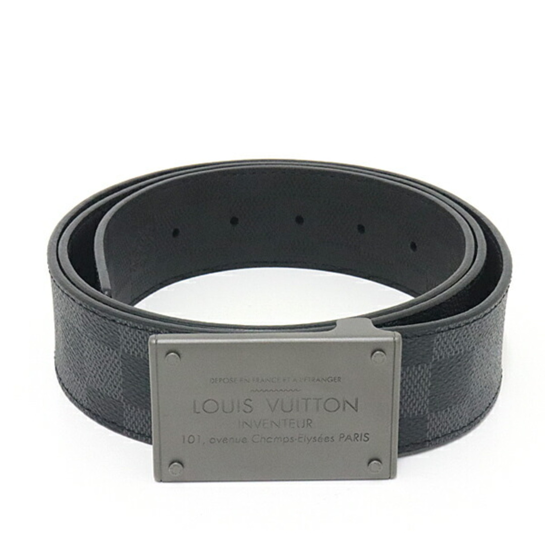 ルイヴィトン LOUIS VUITTON サンチュール・ネオアンヴァントゥール 40MM 110サイズ ダミエ･キャンバス/ダミエ･アンフィニレザー/ルテニウム仕上げの金具 ブラック系 M9234Q メンズベルト 未使用品