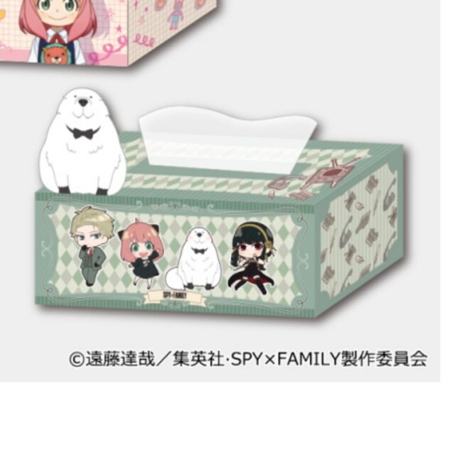 SPY×FAMILY スパイファミリー ティッシュボックスカバー ボンド エンタメ/ホビーのアニメグッズ(その他)の商品写真