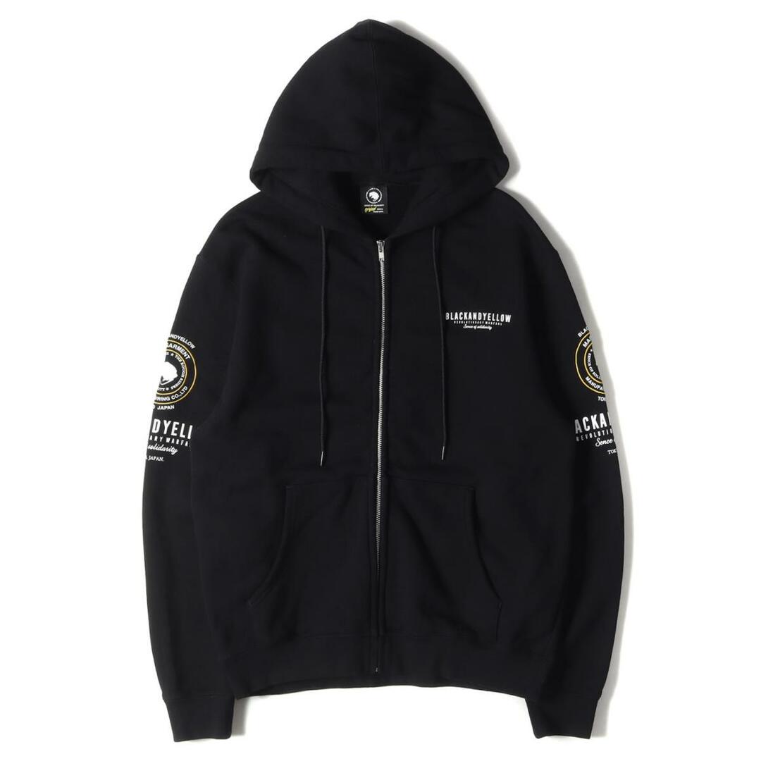 RATS ラッツ パーカー サイズ:S 21SS ロゴ プリント ジップ スウェット ZIP HOODIE TYPE-B ブラック 黒 トップス ブランド 【メンズ】【美品】【R030】