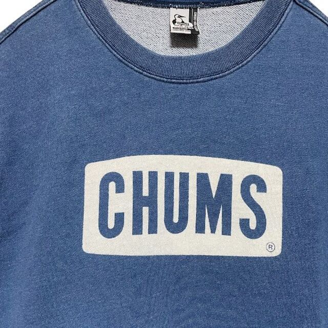 CHUMS(チャムス)のCHUMS チャムス ロゴ Tシャツ クルートップ インディゴ メンズのトップス(Tシャツ/カットソー(半袖/袖なし))の商品写真