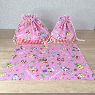アンパンマン(アンパンマン)のアンパンマン　お弁当袋　コップ袋　ランチョンマット(ランチボックス巾着)