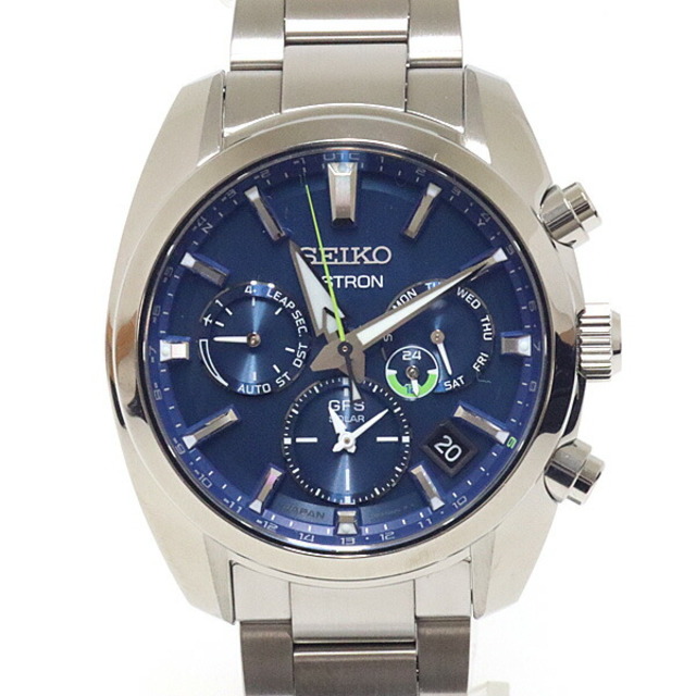 国内最安値! SEIKO - SEIKO セイコー メンズ腕時計 アストロン デュアルタイム ソーラー電波時計 SBVC055 ブルー文字盤 JAPAN COLLECTION 2020 Limited Edition 未使用品 腕時計(アナログ)