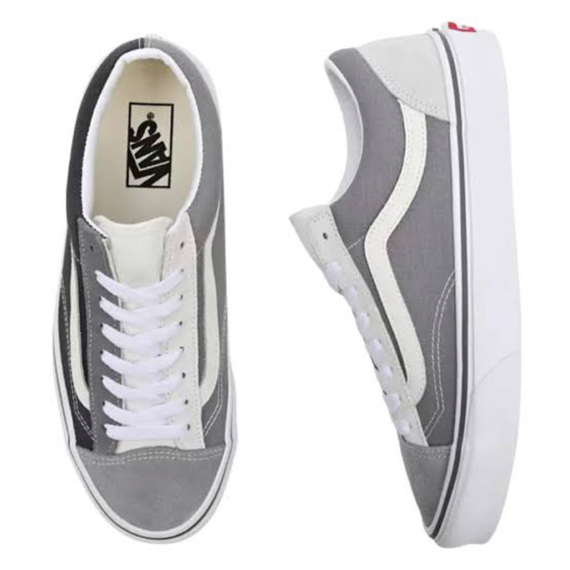 VANS - 29cm VANS US企画 アシンメトリー グレー オールド VANS - 29cm VANS US企画 アシンメトリー グレー オールド