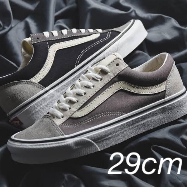 VANS - 29cm VANS US企画 アシンメトリー グレー オールド VANS - 29cm VANS US企画 アシンメトリー グレー オールド
