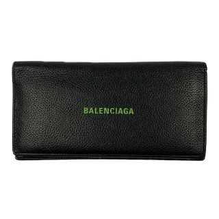 バレンシアガ(Balenciaga)の▽▽BALENCIAGA バレンシアガ レザー　長財布 594692 ブラック(長財布)