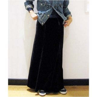 ドゥーズィエムクラス(DEUXIEME CLASSE)のドゥーズィエムクラス  VELVET SKIRT(ロングスカート)