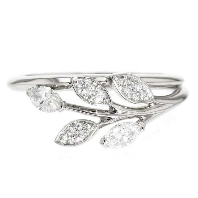 ティファニー リング ヴァイン ダイヤモンド 0.24ct Pt950プラチナ リングサイズ9号 Tiffany&Co. 指輪