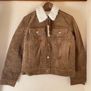 ウッドウッド(WOOD WOOD)のWOOD WOOD ボア コーデュロイ ジャケット アウター ベージュ 新品(ブルゾン)