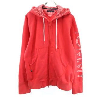 トミー(TOMMY)のトミー ジップパーカー L レッド系 TOMMY TOMMY HILFIGER メンズ  【220331】 【中古】 【PD】(パーカー)