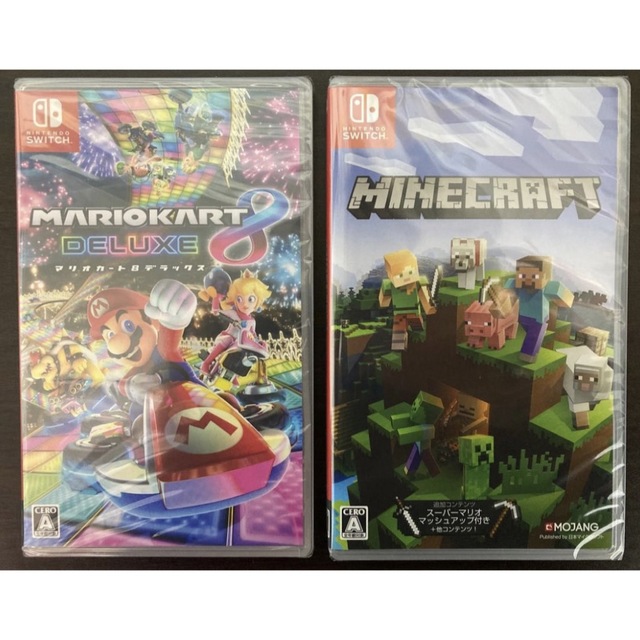 【新品・未開封品】Minecraft・マリオカート8デラックス Switch