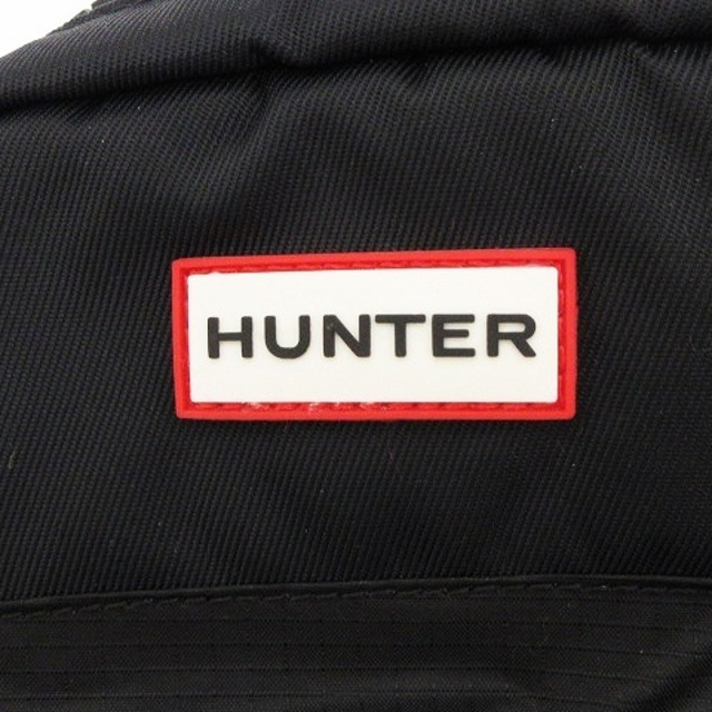 HUNTER(ハンター)のハンター ポシェット ショルダーバッグ 切替 ラバーロゴ 黒 ブラック ■SM0 レディースのバッグ(ショルダーバッグ)の商品写真