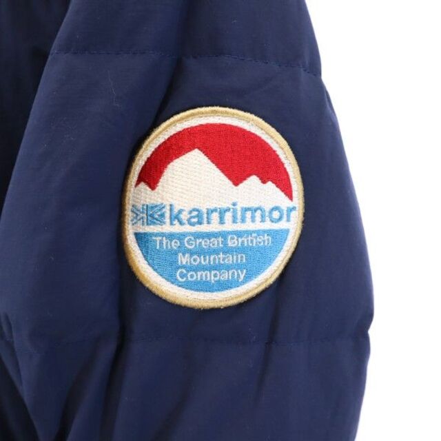 カリマー ダウンジャケット S ネイビー系 Karrimor ロゴ刺繍 レディース 【220113】 【PD】