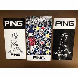 PING - 【匿名】ping☆ピン☆ステッカー☆ゴルフシール３枚セット