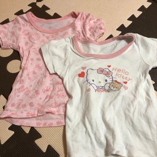 サンリオ(サンリオ)のキティちゃん　あったか肌着　2枚セット　綿100(下着)