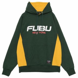 【希少 90s Fubu】USA製肉厚ロゴフリースパーカー黒 フブヒップホップ