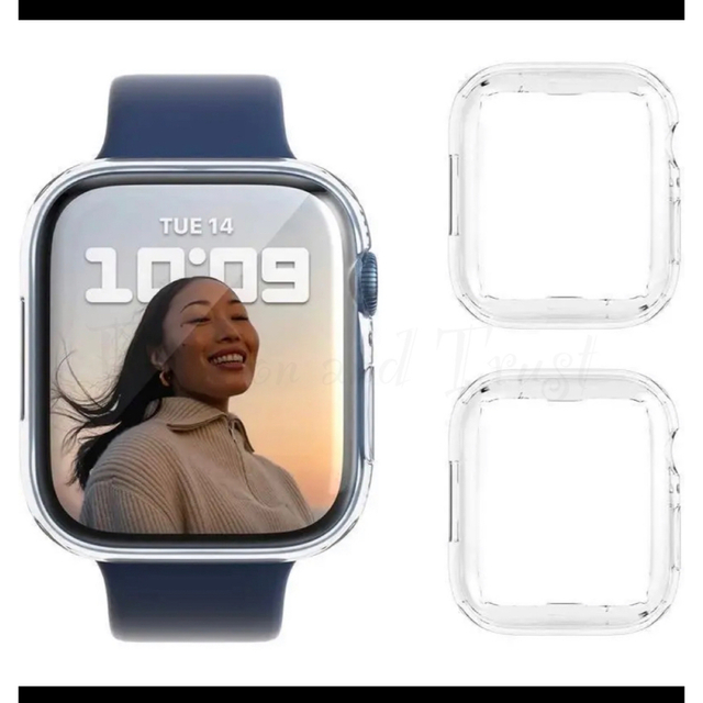 Apple watch アップルウォッチ7 保護カバー 41mm クリア スマホ/家電/カメラのスマホアクセサリー(モバイルケース/カバー)の商品写真
