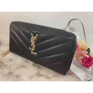 イヴサンローラン(Yves Saint Laurent)の◆YSL イヴサンローラン SaintLaurent 黒 長財布 ブランド財布(長財布)