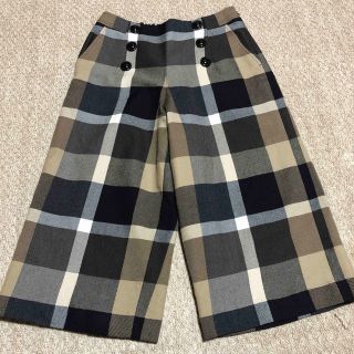 ブルーレーベルクレストブリッジ(BLUE LABEL CRESTBRIDGE)のブルーレーベルクレストブリッジ　チェックワイドパンツ　ガウチョ(その他)