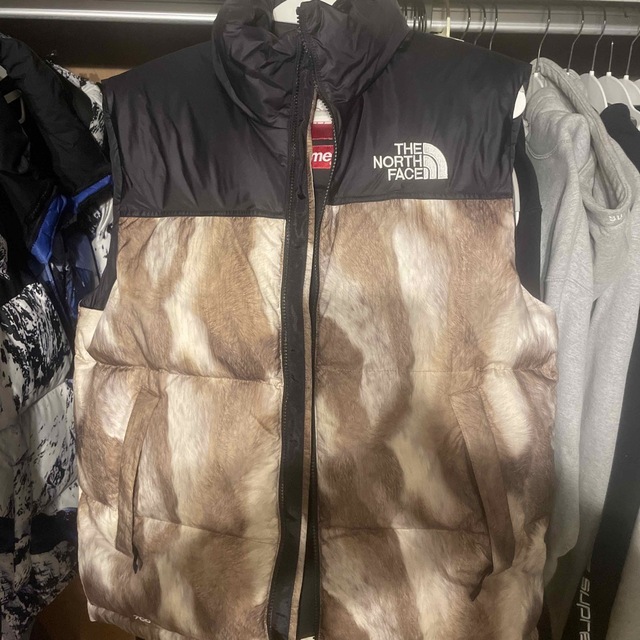 13FW supreme THE NORTH FACE ちくわ ヌプシベスト