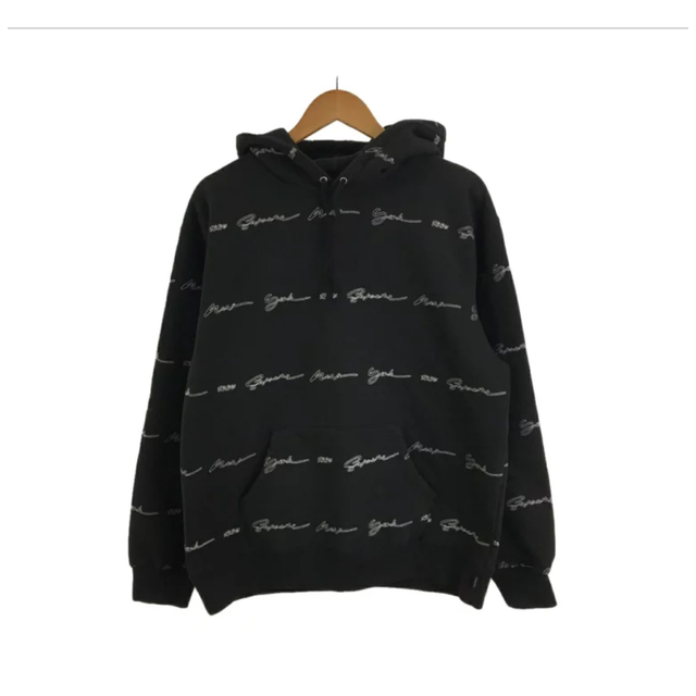 supreme Script Stripe Hooded Sweatshirtトップス