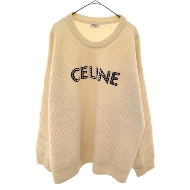 偉大な 2A68W642Q Studs With Wool Ribbed In Sweater CELINE