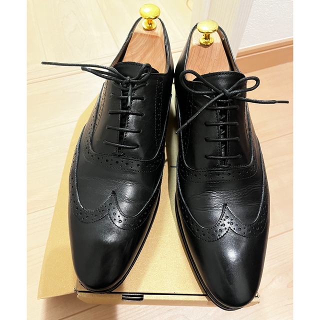 ROSSO NAPOLI ビジネスシューズ　ブラック　ウィングチップ　サイズ42 メンズの靴/シューズ(ドレス/ビジネス)の商品写真