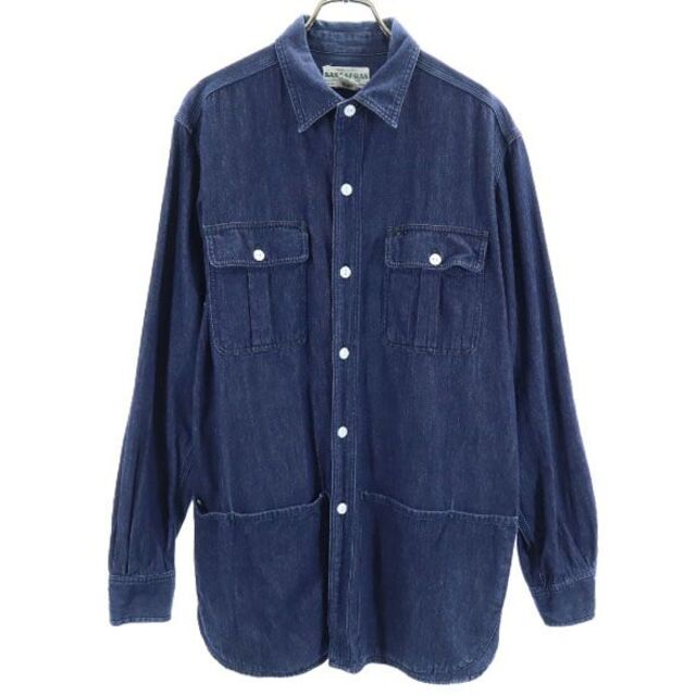 格安新品 SASSAFRAS M デニムシャツ 長袖 日本製 ササフラス ...