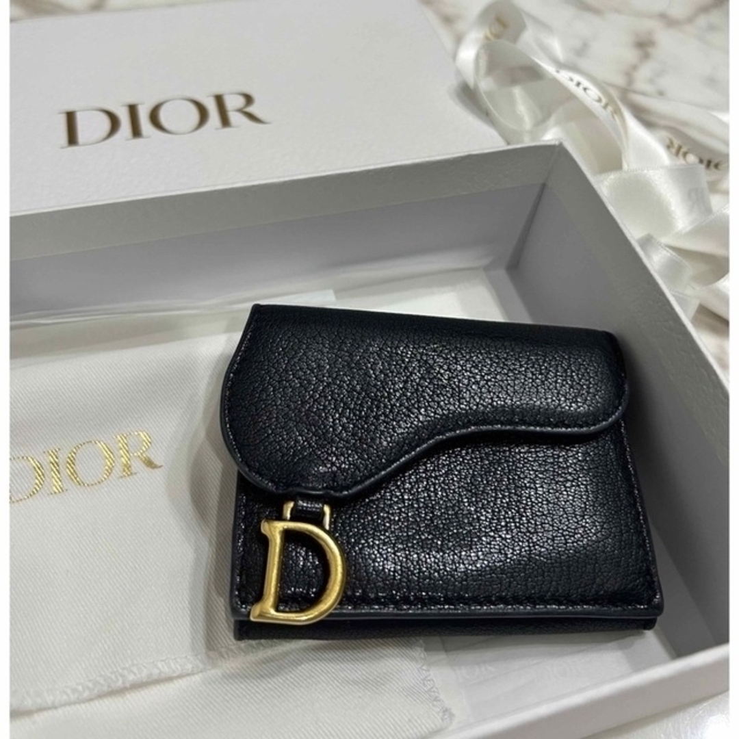 Dior - Dior ディオール財布 サドルコンパクトウォレットブラック 黒の