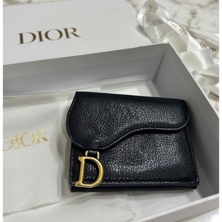Dior   Dior ディオール財布 サドルコンパクトウォレットブラック 黒の
