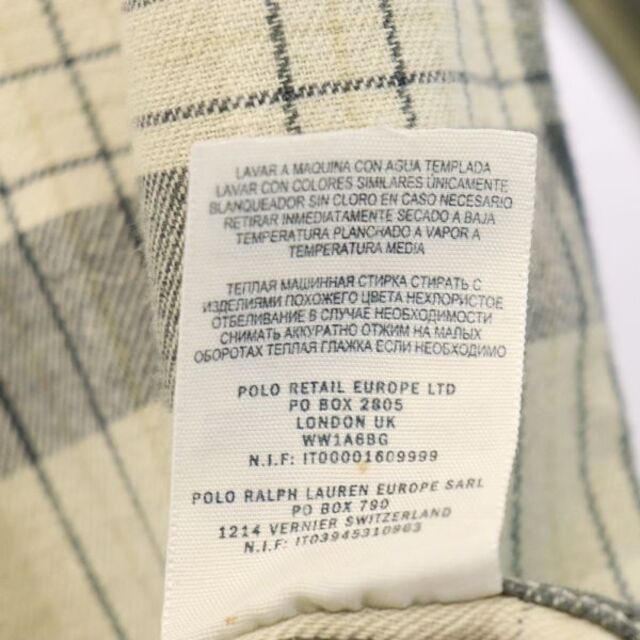 RRL - RRL 黒タグ 一ツ星 ネル チェック 長袖 ウエスタンシャツ S