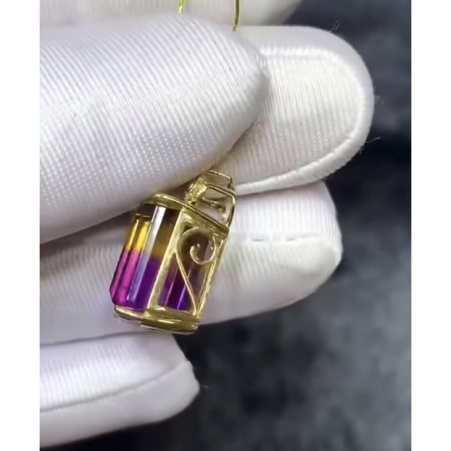 ☆決算特価商品 【天然】アメトリン ペンダントトップ k18 4.7g