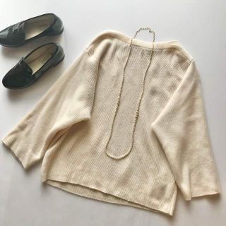 ユニクロ(UNIQLO)の美品♡UNIQLO×LEMAIRE ウールカシミヤアゼリブボートネックニット(ニット/セーター)