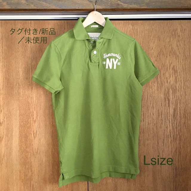 アバクロ　半袖ポロシャツ　Green  Lサイズ