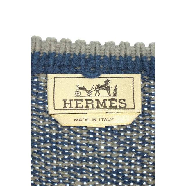 Hermes(エルメス)のエルメス Vネックカシミヤニット メンズ L メンズのトップス(ニット/セーター)の商品写真