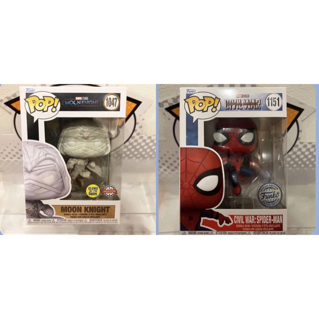 レアFUNKO POP!  Disney + ムーンナイト　スパイダーマンセット