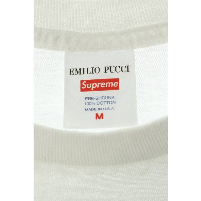 シュプリーム ×エミリオプッチ EMILIO PUCCI 21SS Pucci Box Logo Tee プッチボックスロゴTシャツ メンズ M